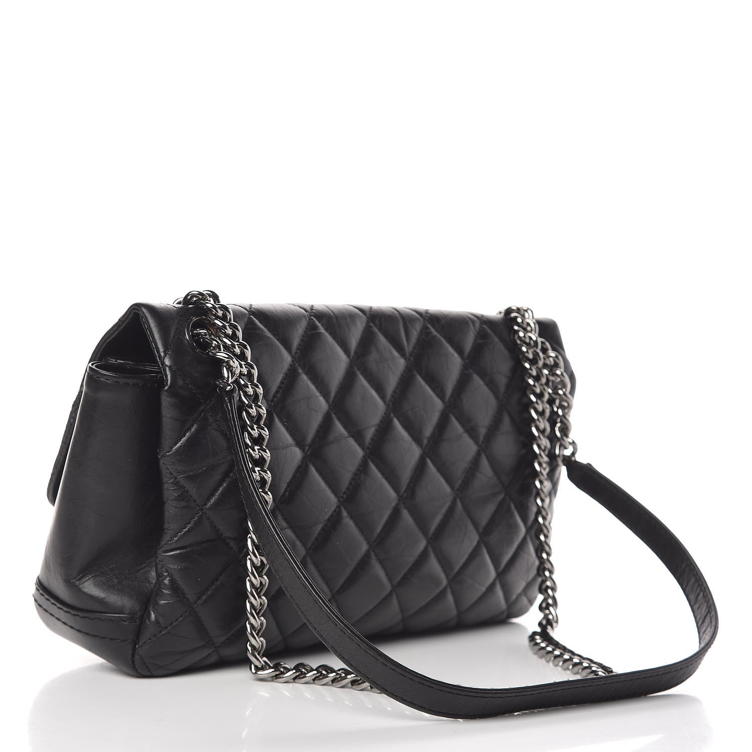 Chanel Aged Calfskin Quilted Small Lady Pearly Flap Black 3 of 12