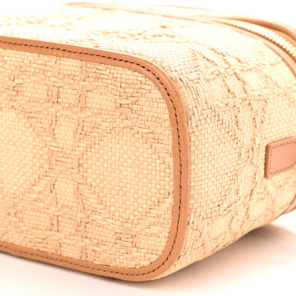 Christian Dior Raffia Cannage Small Vanity Case Beige 9 of 11