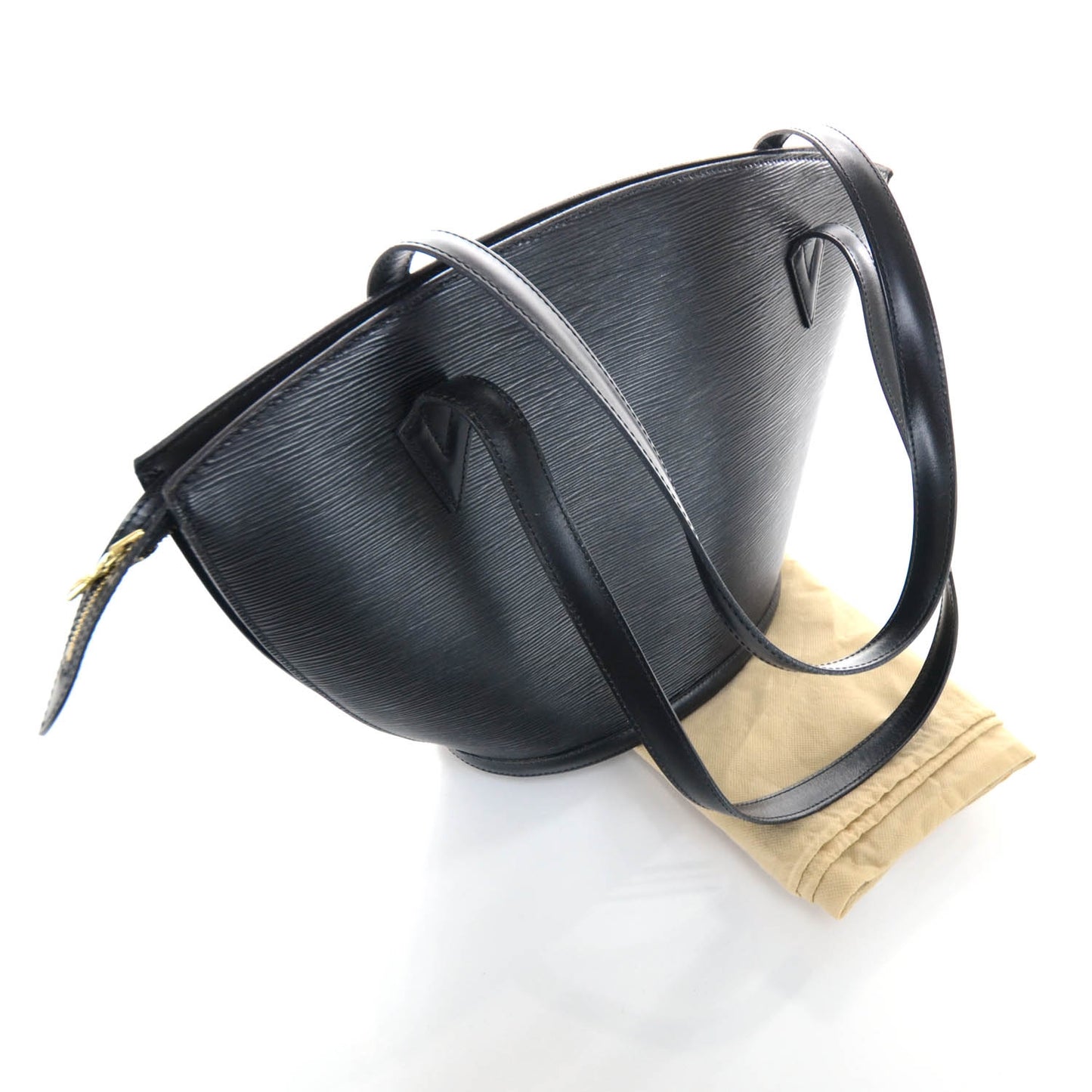 Epi Saint Jacques PM Long Straps Black