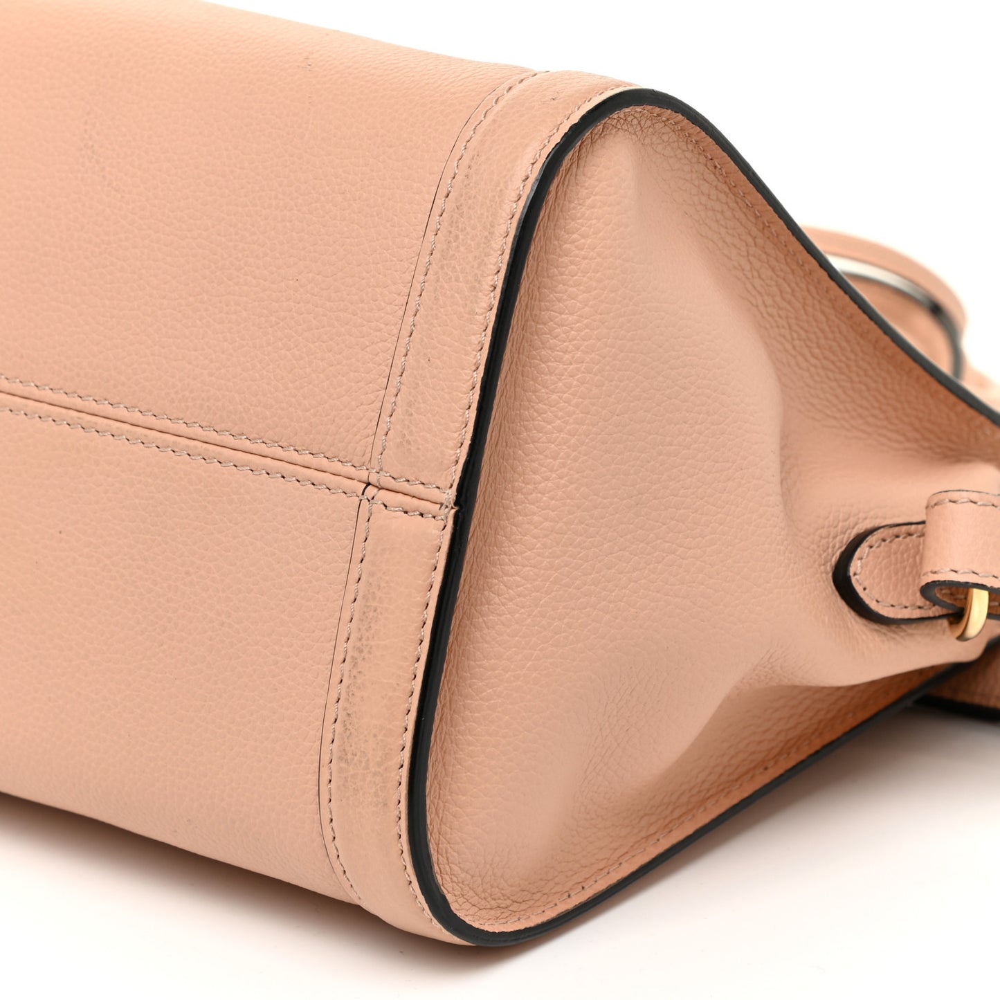 Pebbled Calfskin Small Skull Padlock Zip Around Tote Boudoir