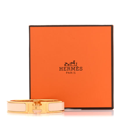Hermes Enamel Narrow Clic Clac H Bracelet PM Creme 5 of 5