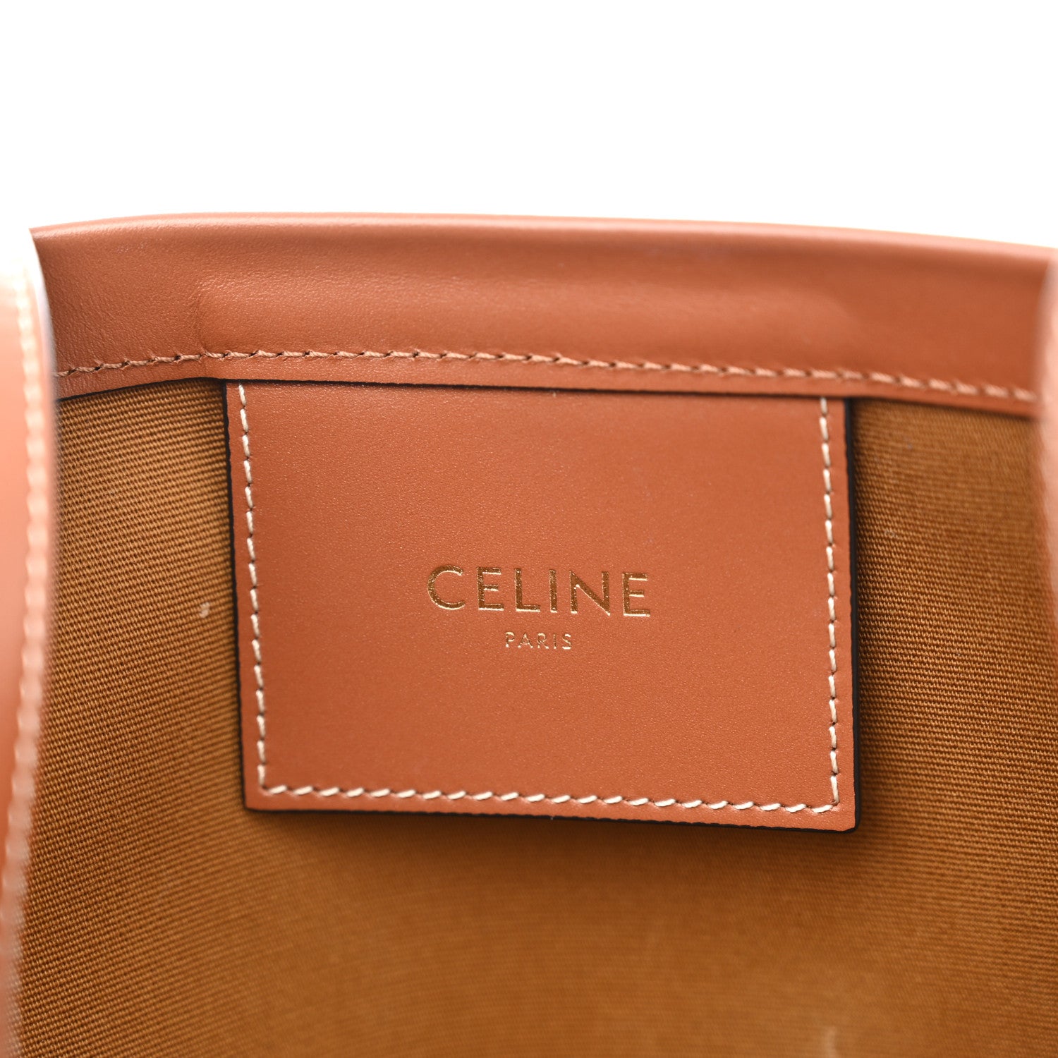 Celine Canvas Calfskin Camouflage Large Couffin Logo Tote Khaki 6 of 12