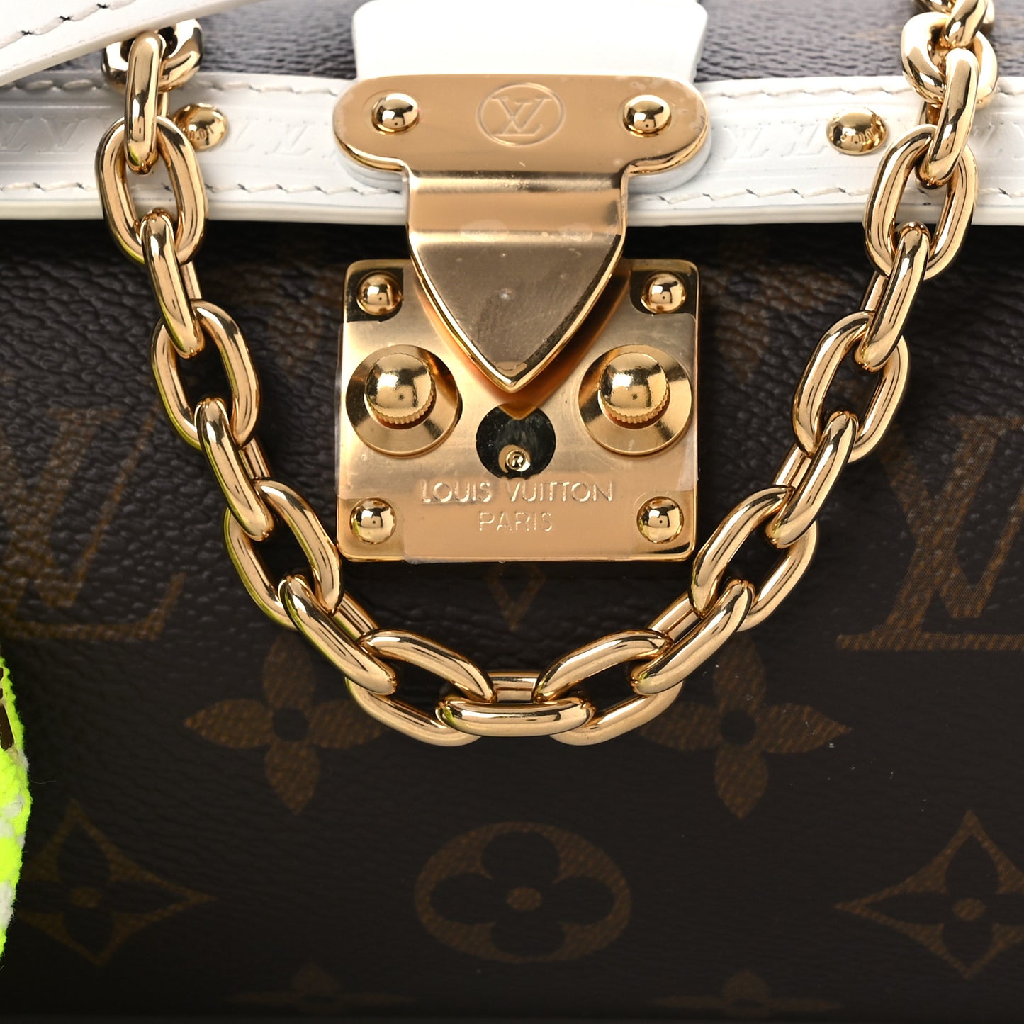 Monogram LV Match Papillon Trunk White