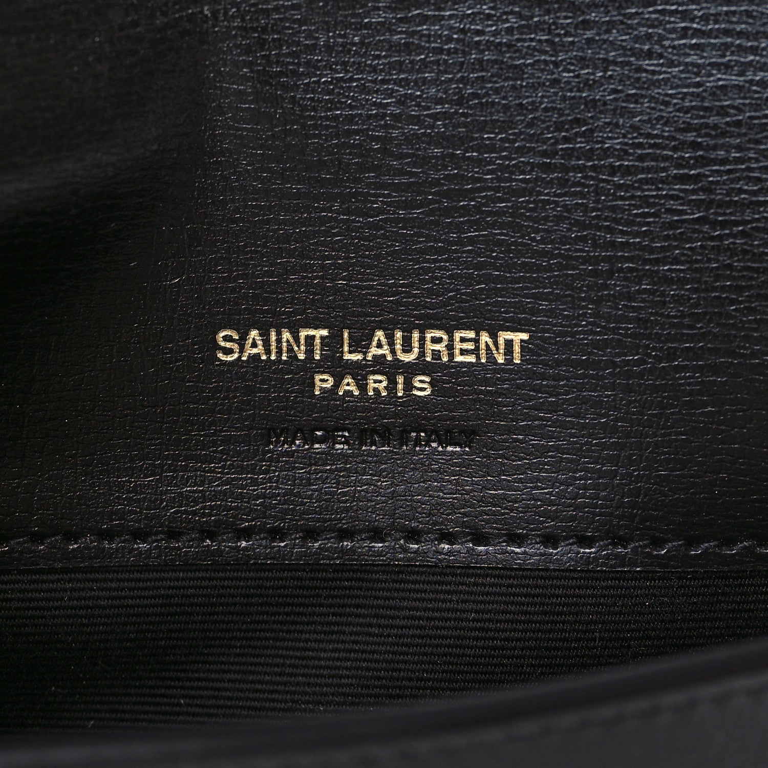 Saint Laurent Smooth Calfskin Monogram Phone Holder Crossbody Black 6 of 10