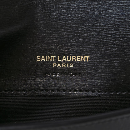 Saint Laurent Smooth Calfskin Monogram Phone Holder Crossbody Black 6 of 10
