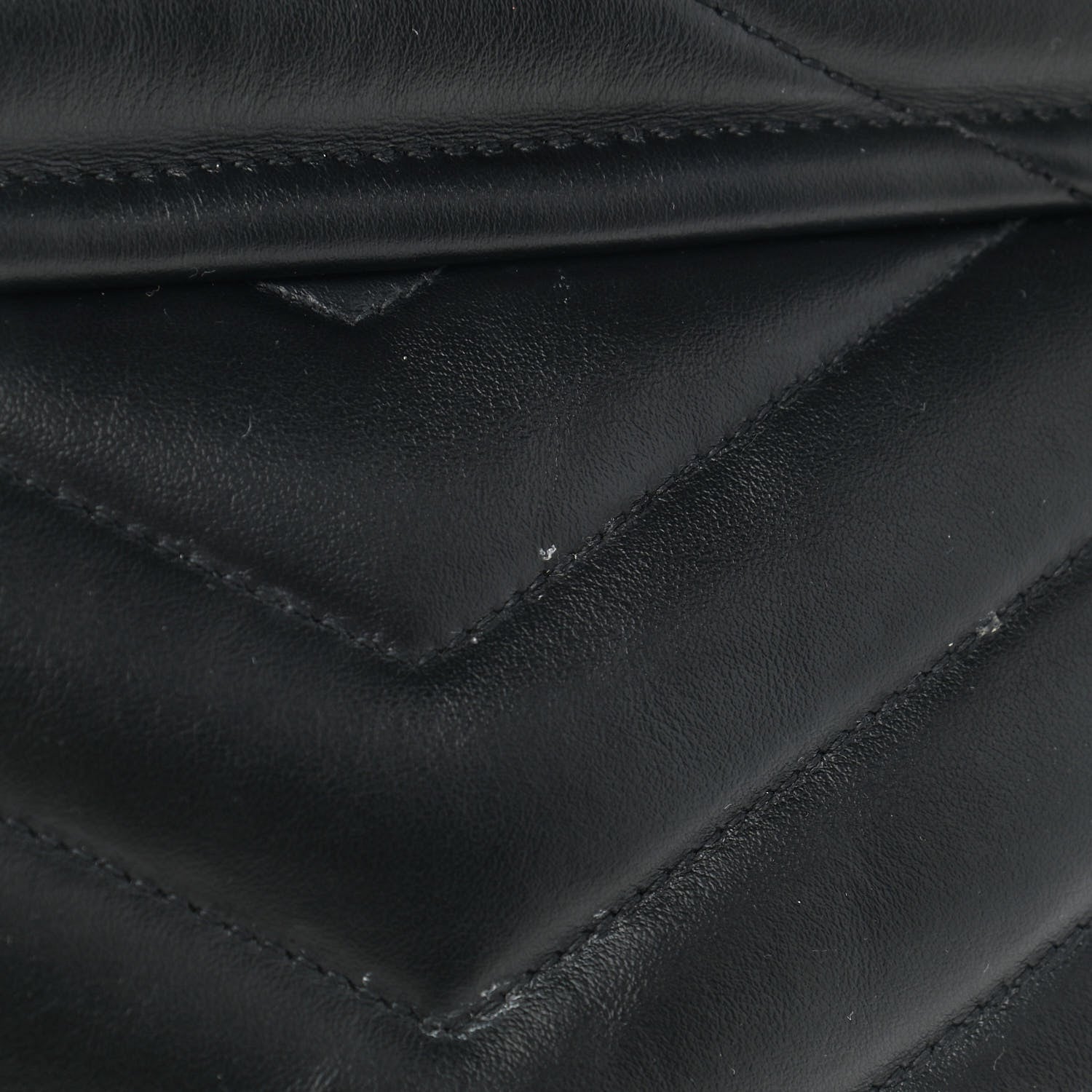 Saint Laurent Calfskin Y Quilted Monogram Medium Loulou Chain Satchel Black 12 of 13