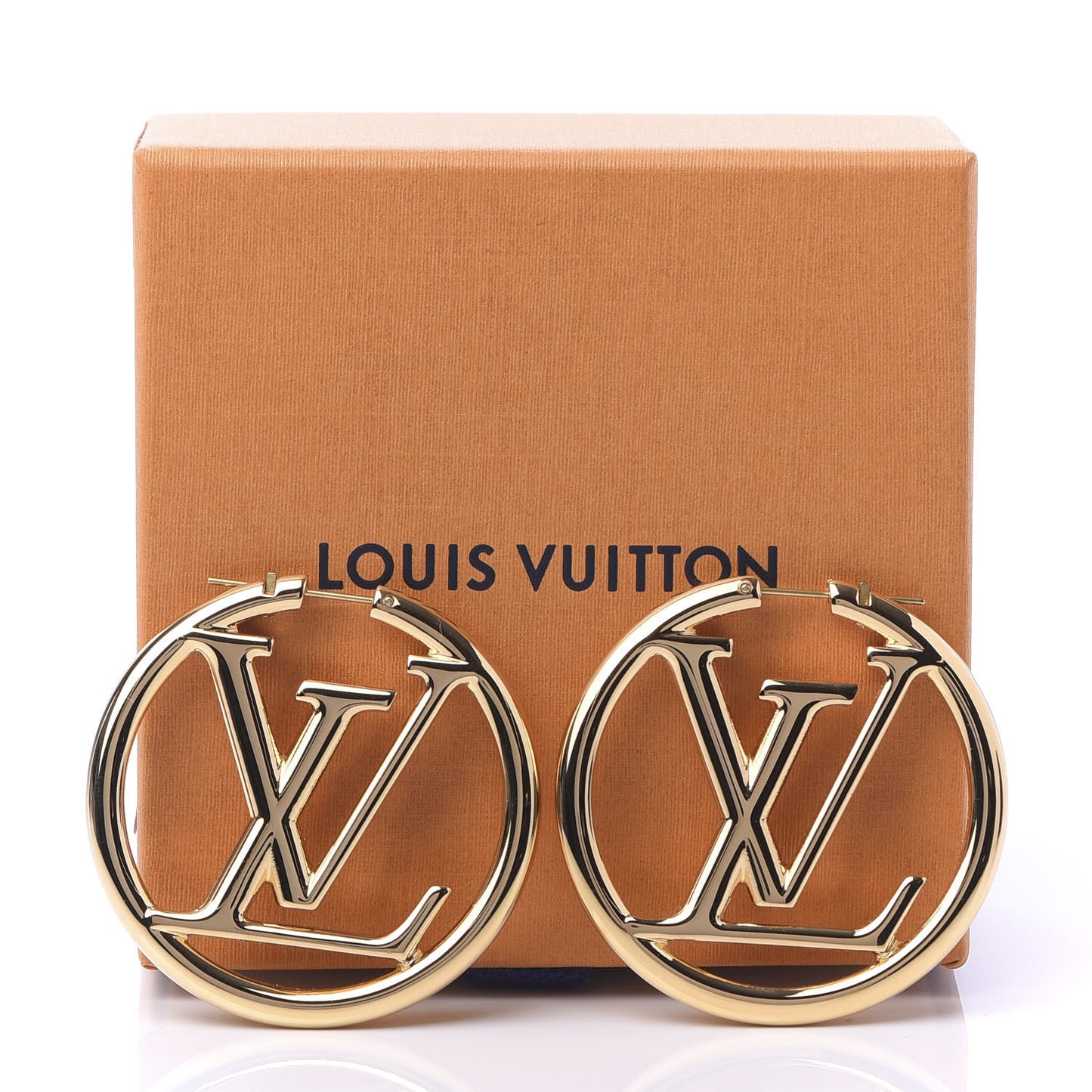 Metal Louise Hoop Earrings Gold
