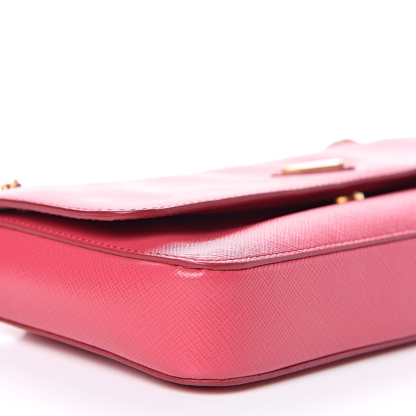 Saffiano Lux Chain Shoulder Bag Peonia