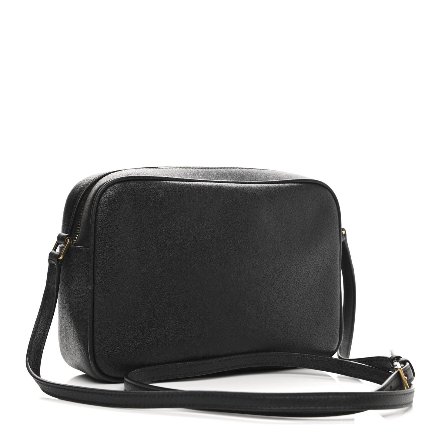 Lambskin Monogram Small Lou Camera Bag Black