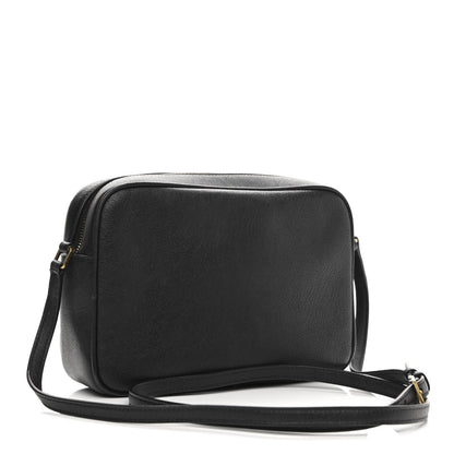 Saint Laurent Lambskin Monogram Small Lou Camera Bag Black 2 of 10