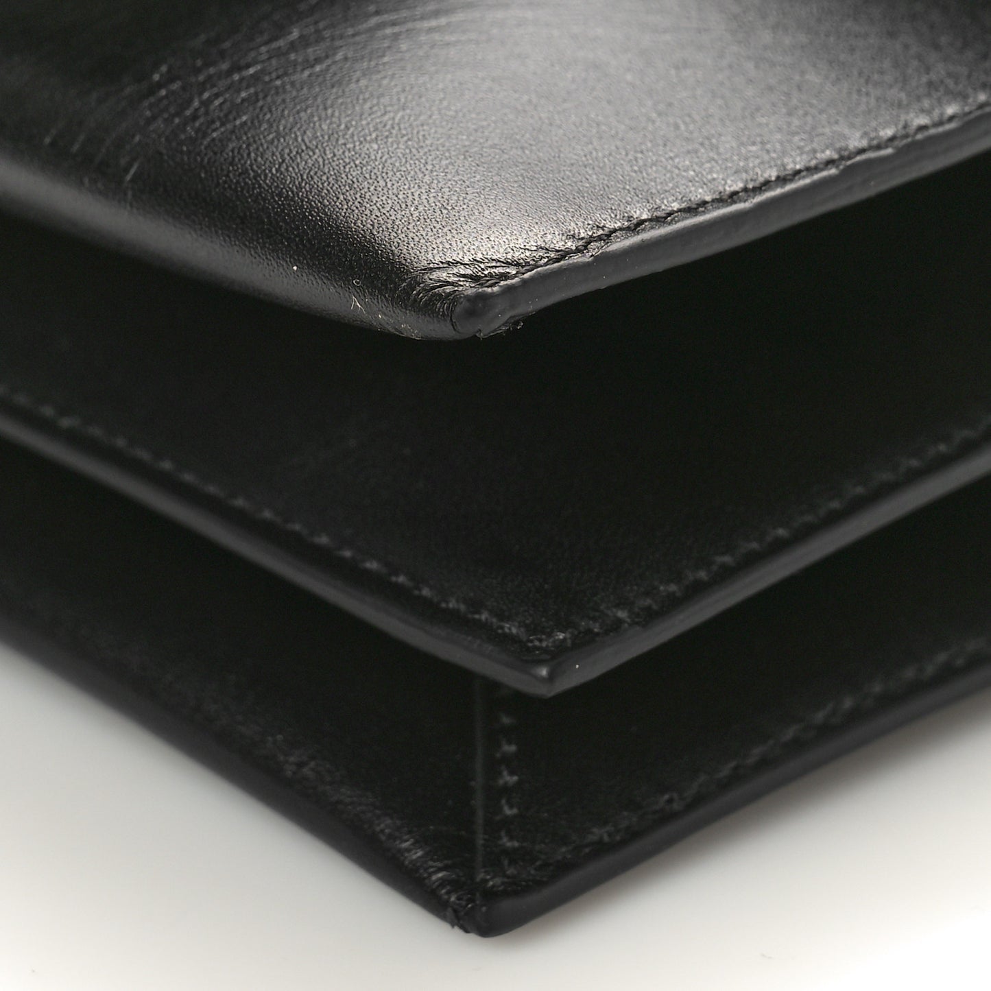 Palmellato Calfskin Hidden TF Top Handle Black