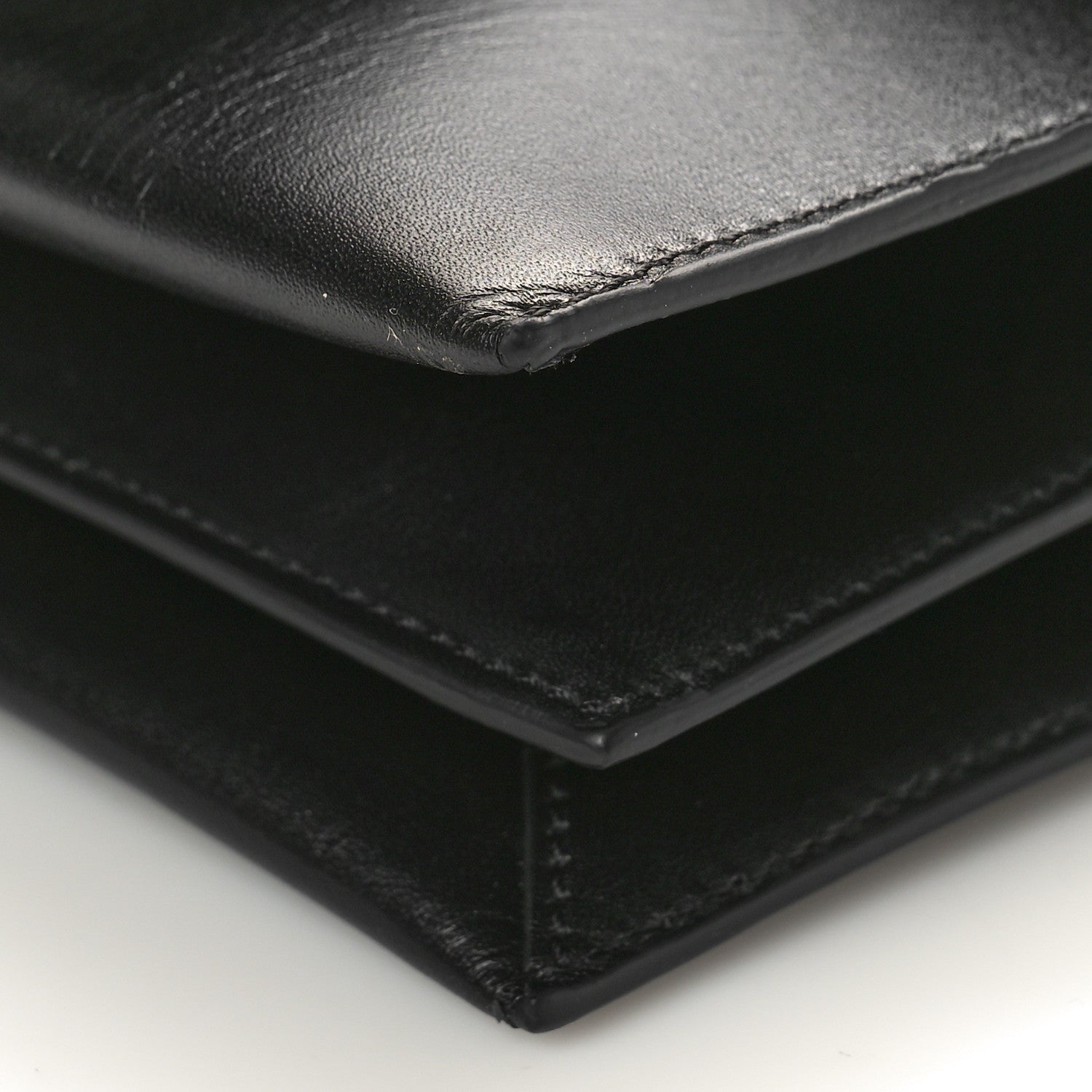 Tom Ford Palmellato Calfskin Hidden TF Top Handle Black 10 of 10