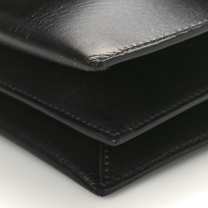 Tom Ford Palmellato Calfskin Hidden TF Top Handle Black 10 of 10