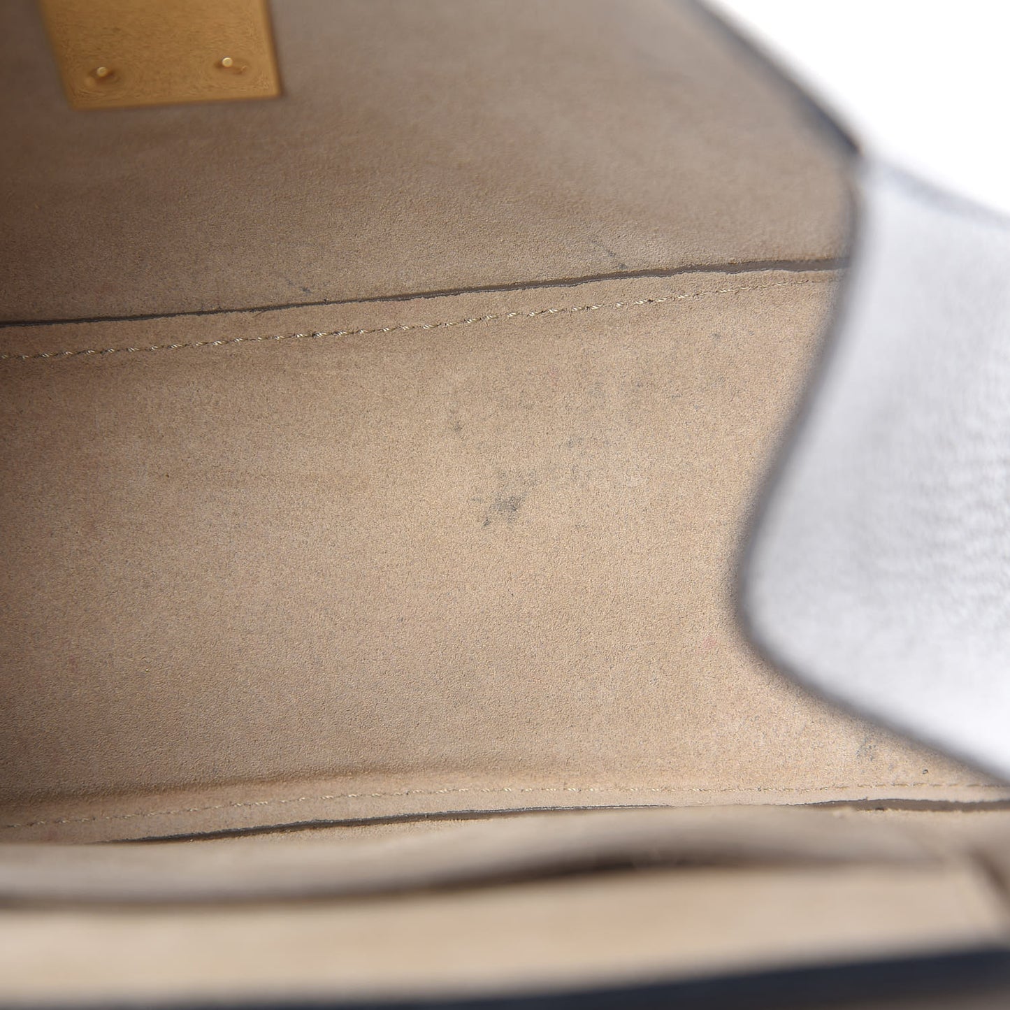 Grained Lambskin Drew Shoulder Bag Motty Grey
