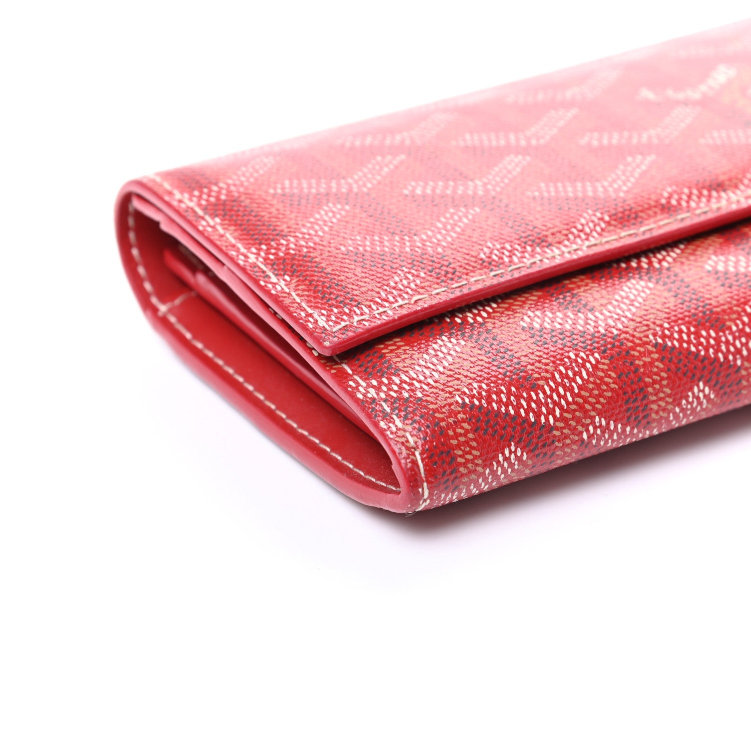 Goyard Goyardine Varenne Long Wallet Red 7 of 8