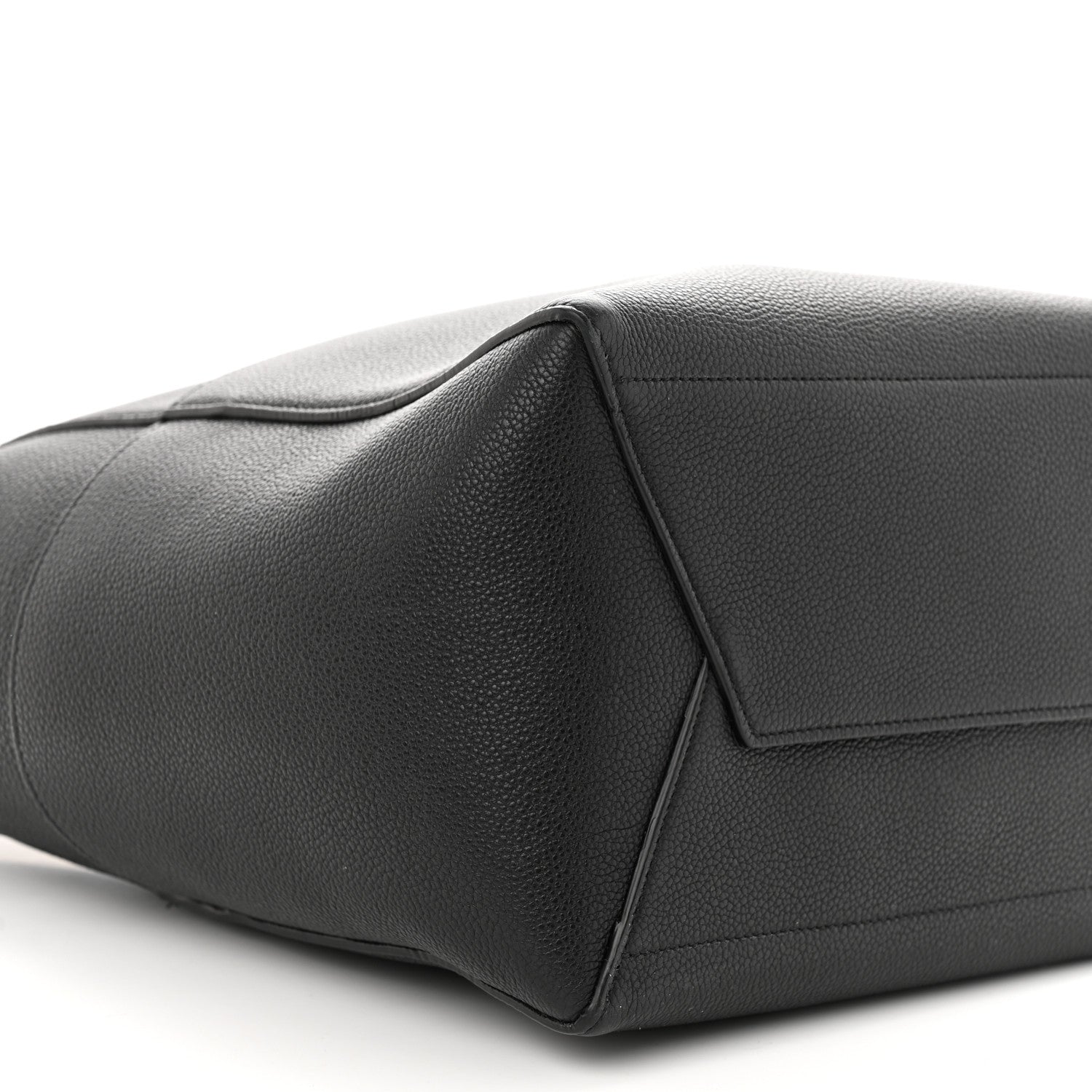 Celine Soft Grained Calfskin Sangle Bucket Bag Black 8 of 9