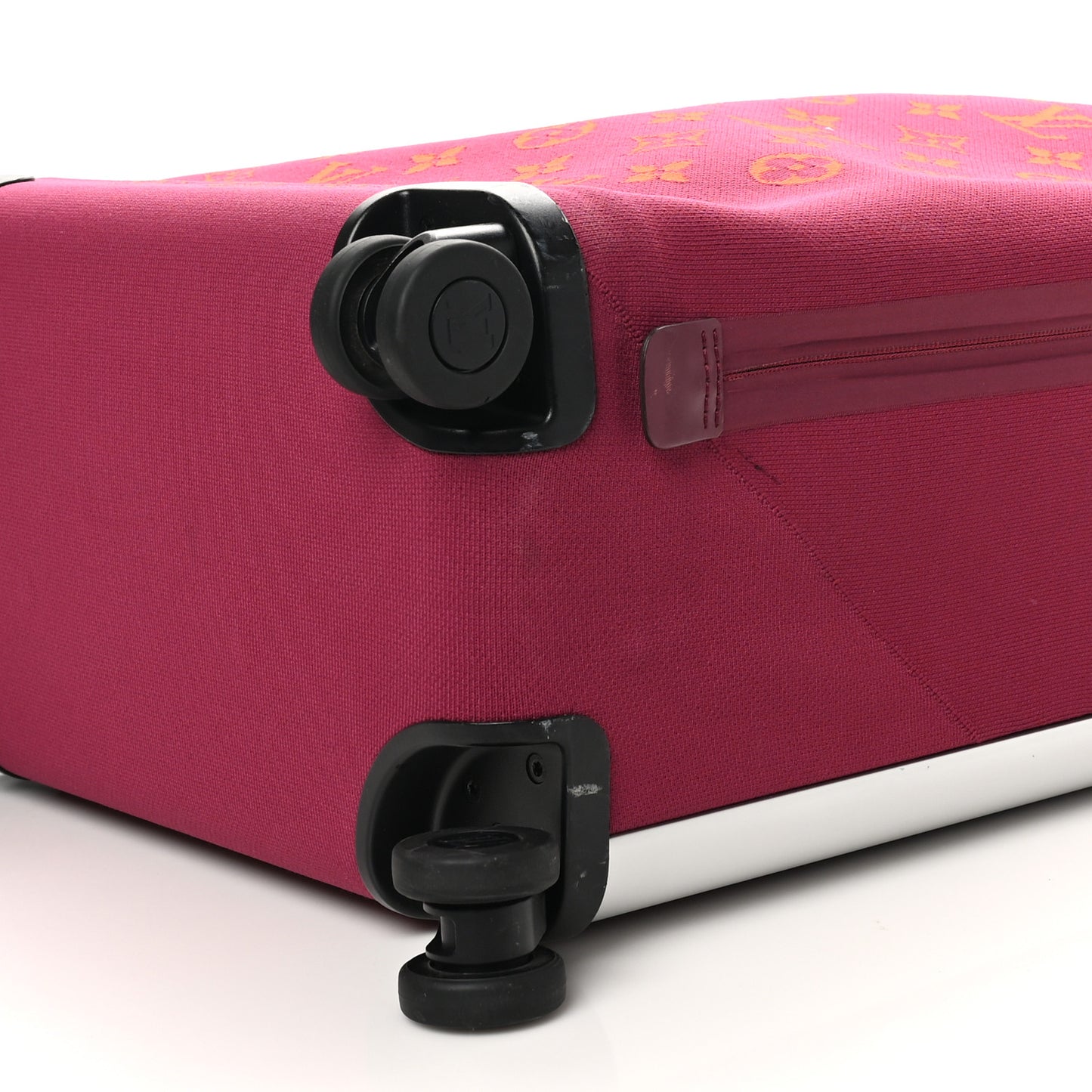 Knit Monogram Horizon Soft 55 Suitcase Fuchsia
