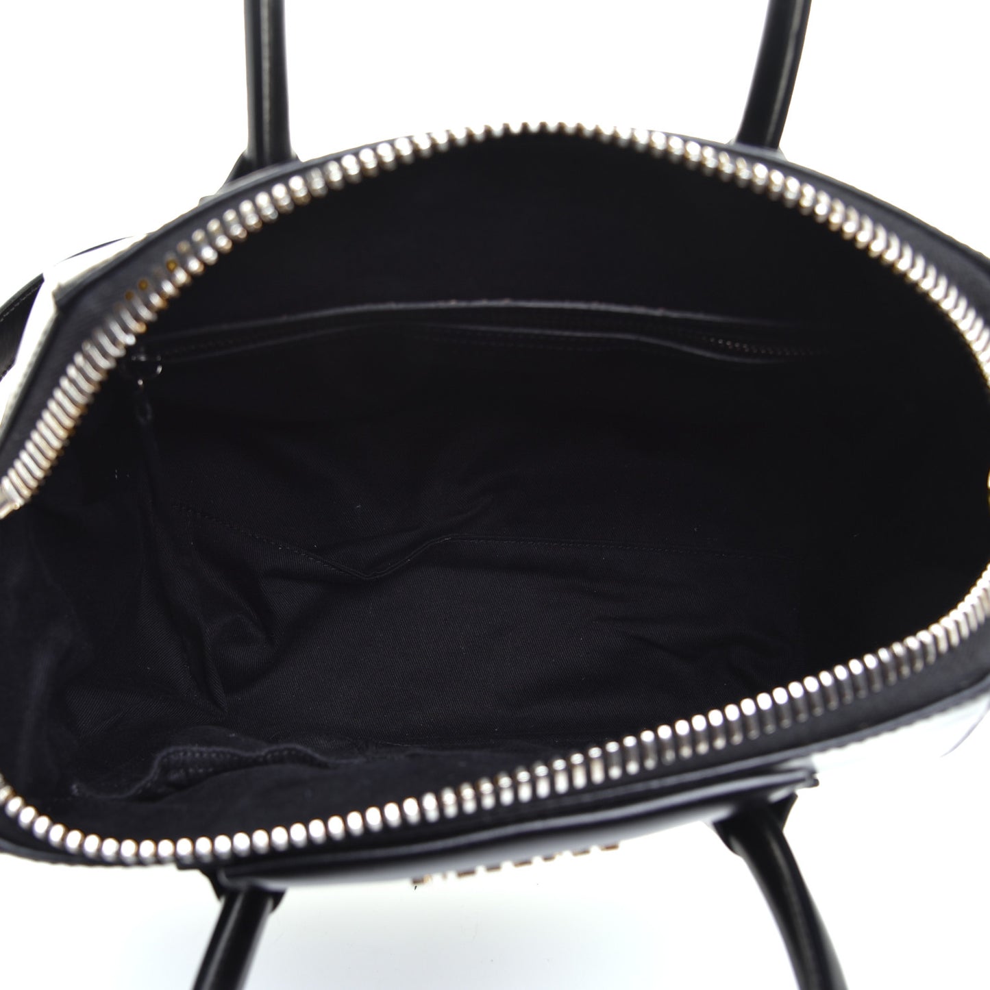 Shiny Lord Calfskin Small Antigona Black