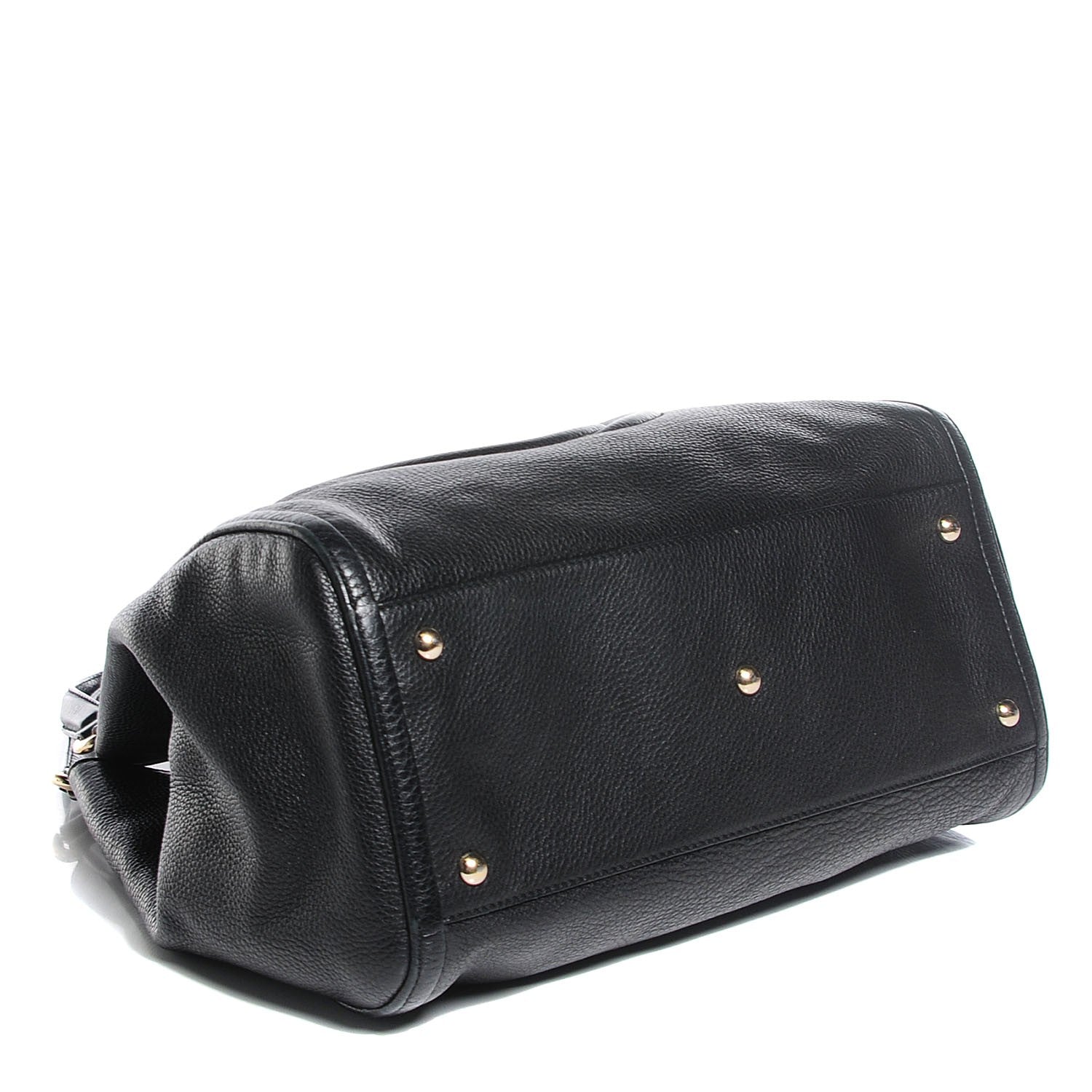 Gucci Pebbled Calfskin Medium Soho Shoulder Bag Black 4 of 7
