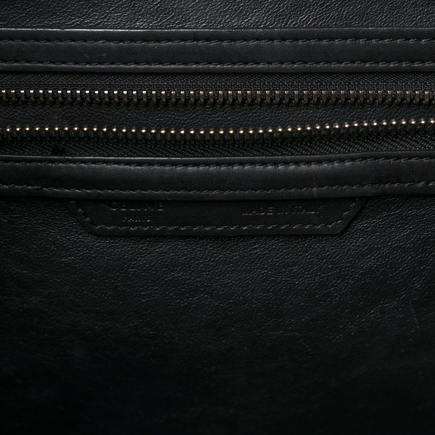 Celine Elephant Calfskin Mini Bi-Color Luggage Black White 7 of 19