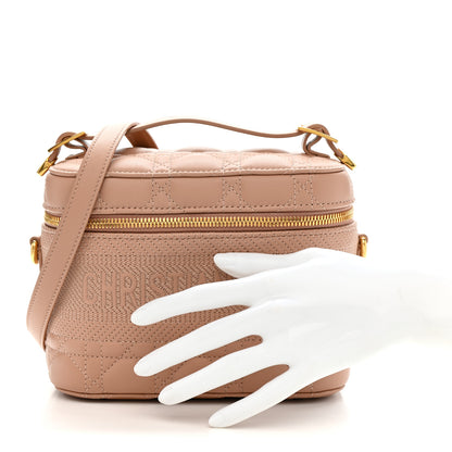 Christian Dior Lambskin Cannage Small Diortravel Vanity Case Rose Des Vents 2 of 10