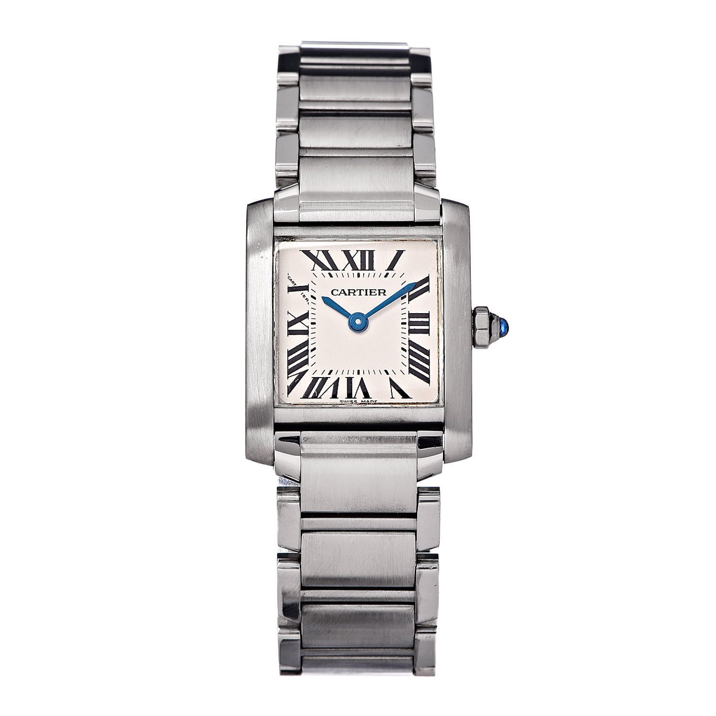 Stainless Steel 20mm Tank Francaise Quartz Watch