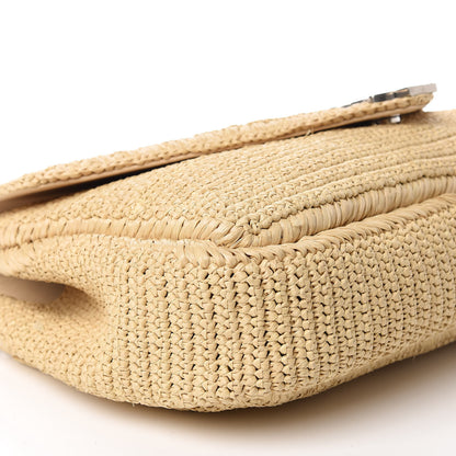 Saint Laurent Raffia Monogram Large College Satchel Naturale 6 of 14