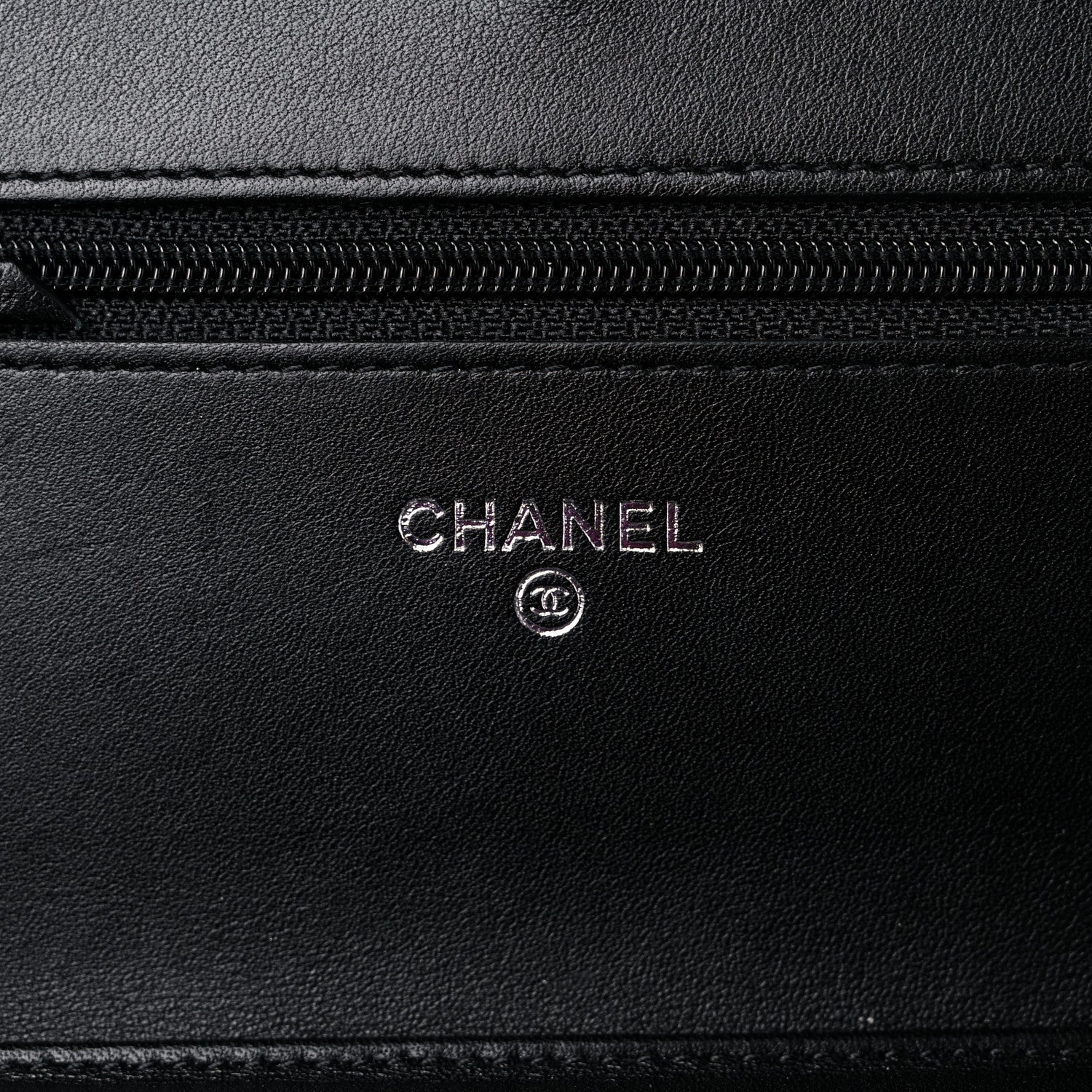 Chanel Caviar Timeless CC Wallet on Chain WOC Black 6 of 10