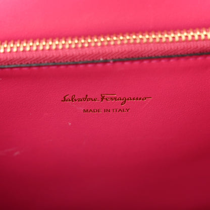 Salvatore Ferragamo Calfskin Medium Studio Bag Hot Pink 5 of 7