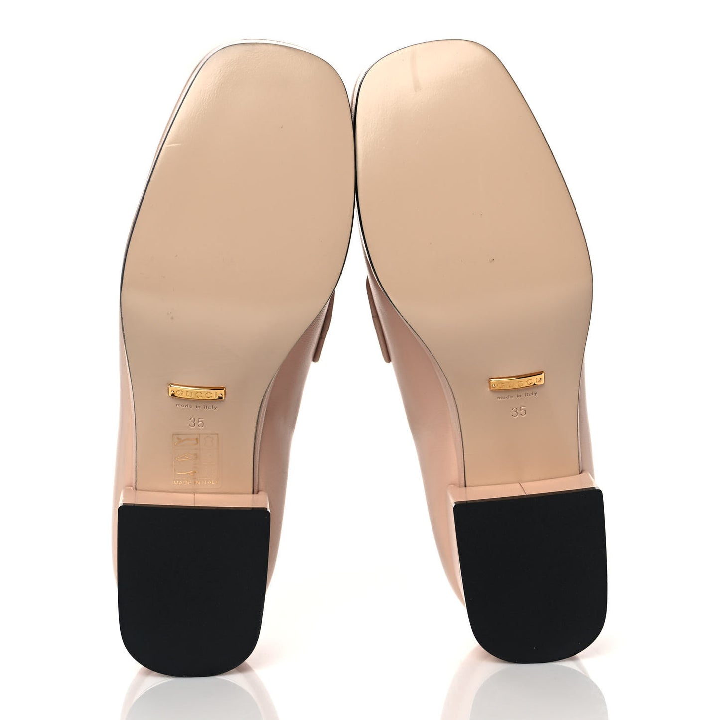 Goatskin Houdan Platform Loafers 35 Beige