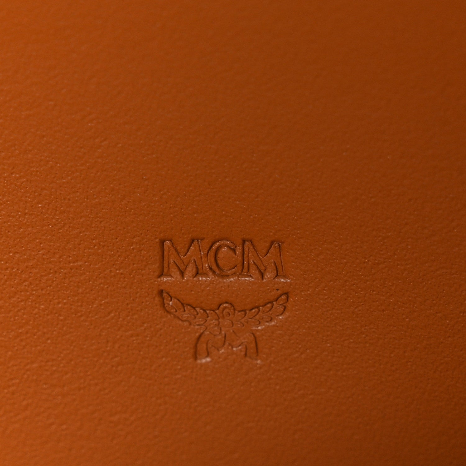 MCM Visetos Large Zip Around Wallet Cognac 6 of 7