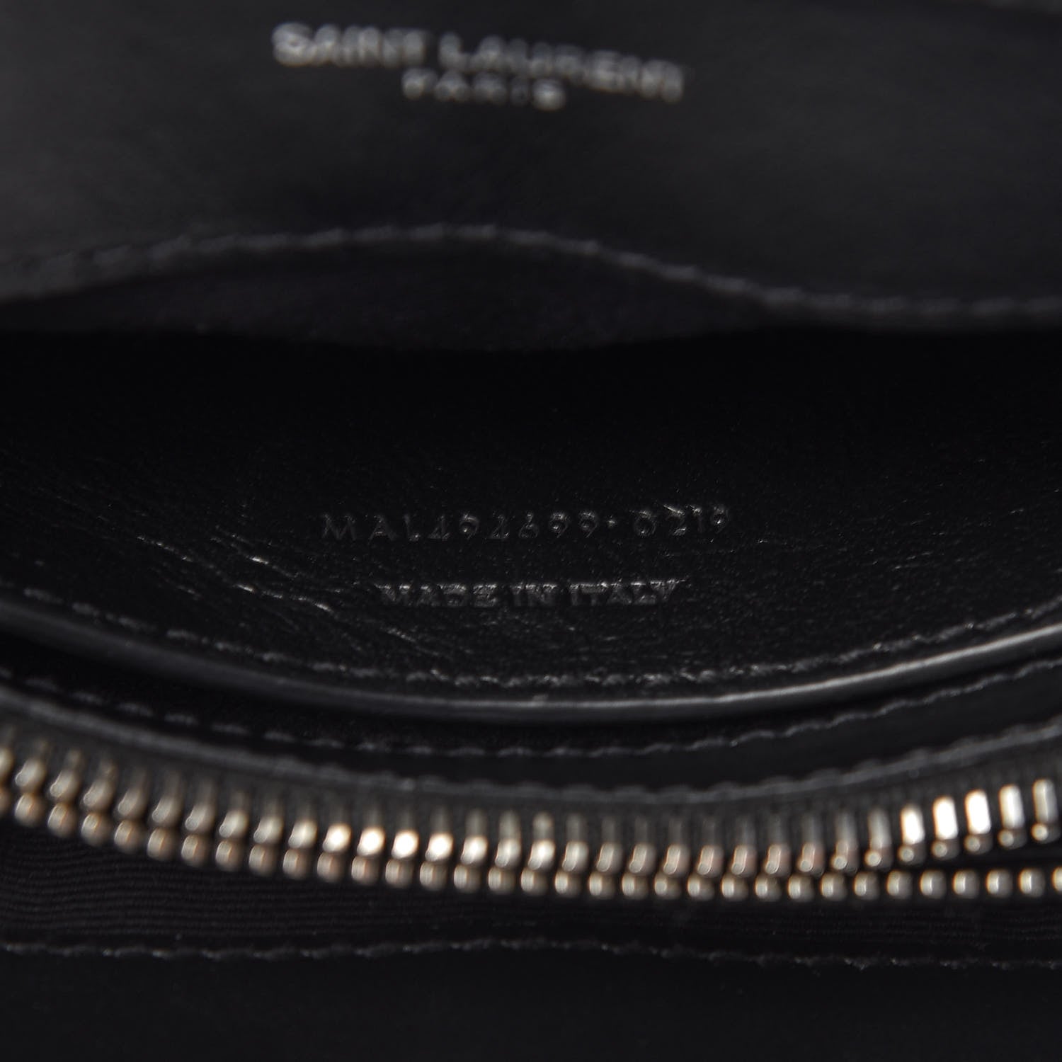 Saint Laurent Calfskin Y Quilted Monogram Small Loulou Chain Satchel Black 8 of 13
