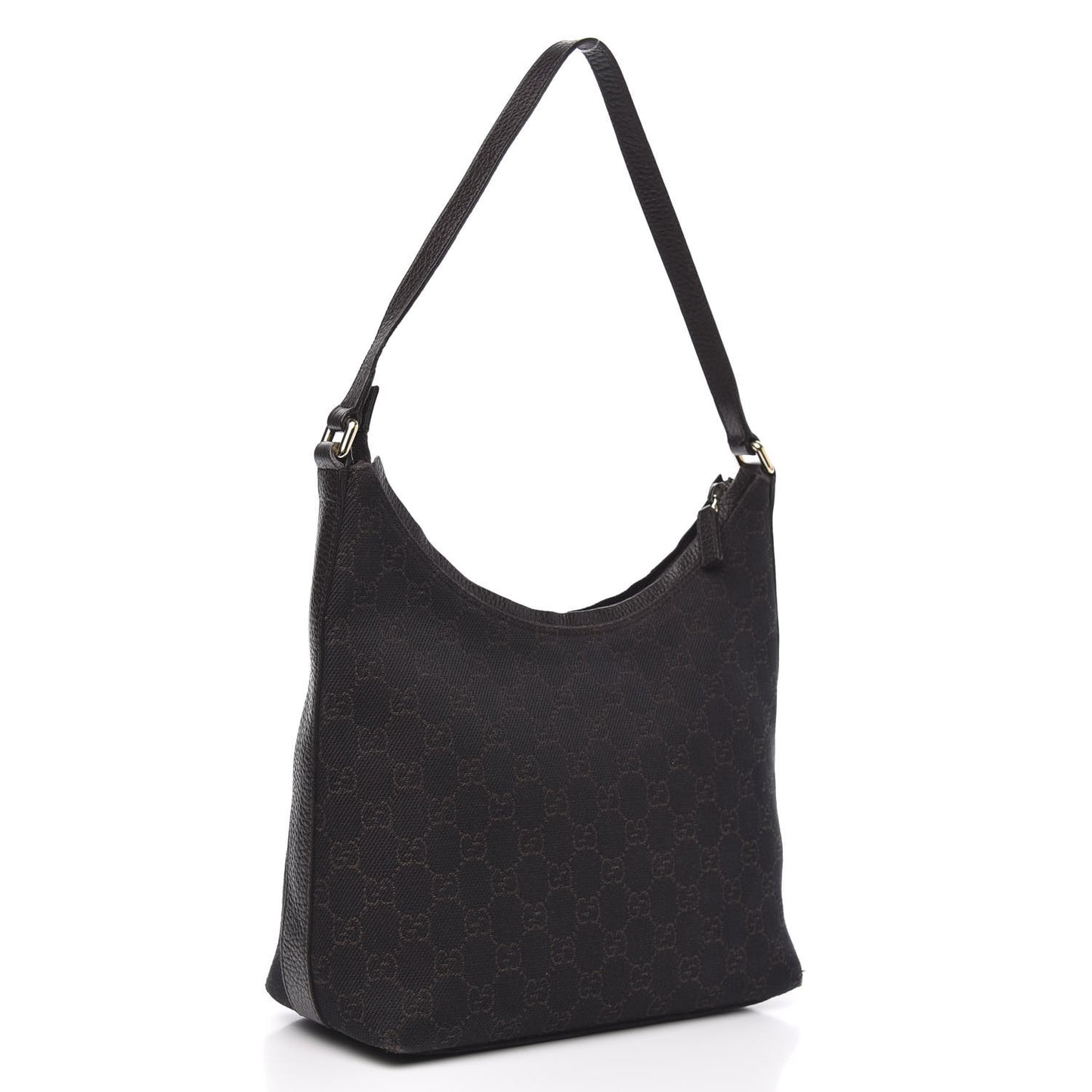 Monogram Hobo Dark Brown