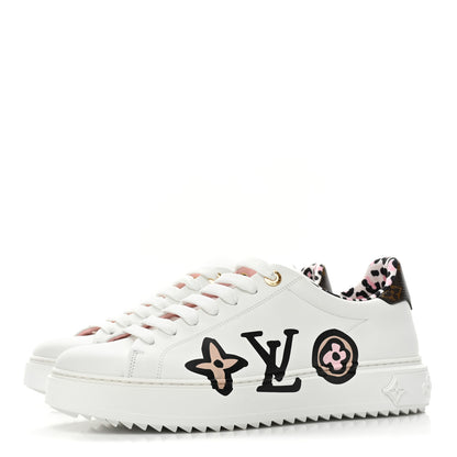 Louis Vuitton Calfskin Wild AT Heart Time Out Sneakers 42 White 3 of 11