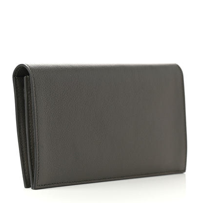 Hermes Evercolor Citizen Twill Long Wallet Vert De Gris 3 of 9