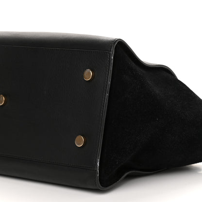 Saint Laurent Calfskin Small Monogram Downtown Cabas Black 9 of 13