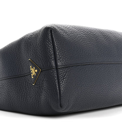 Prada Vitello Phenix Embossed Logo Hobo Baltico 8 of 16
