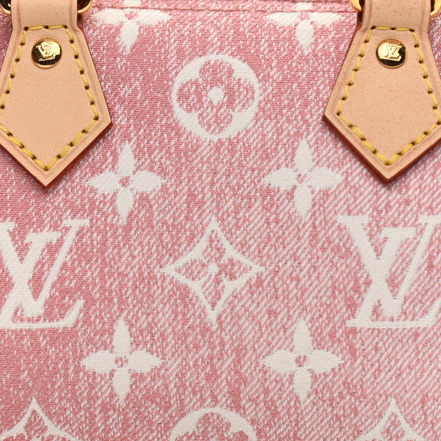 Louis Vuitton Monogram Jacquard Denim Nano Speedy Bandouliere Pink 7 of 10