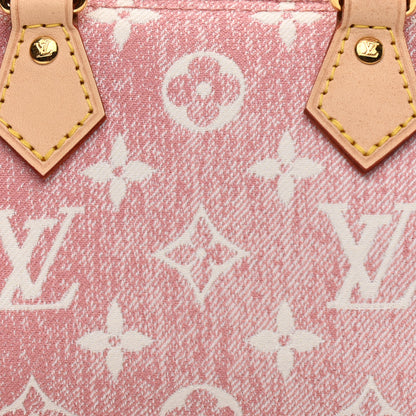 Louis Vuitton Monogram Jacquard Denim Nano Speedy Bandouliere Pink 7 of 10