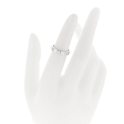 Cartier 18K White Gold Diamond LOVE Solitaire Engagement Ring 48/4.5 2 of 4
