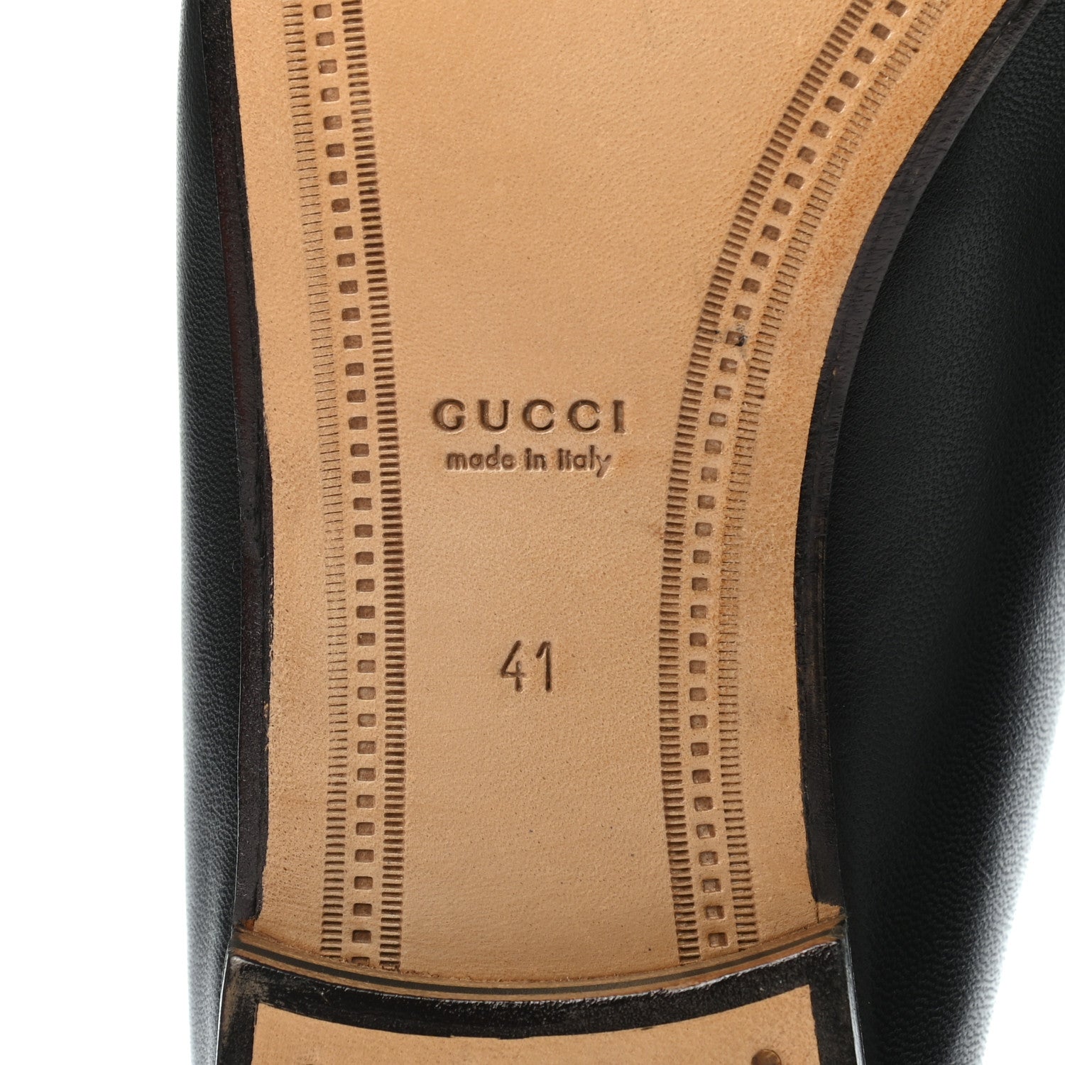 Gucci Lambskin Womens Brixton Horsebit Loafers 41 Black 6 of 7