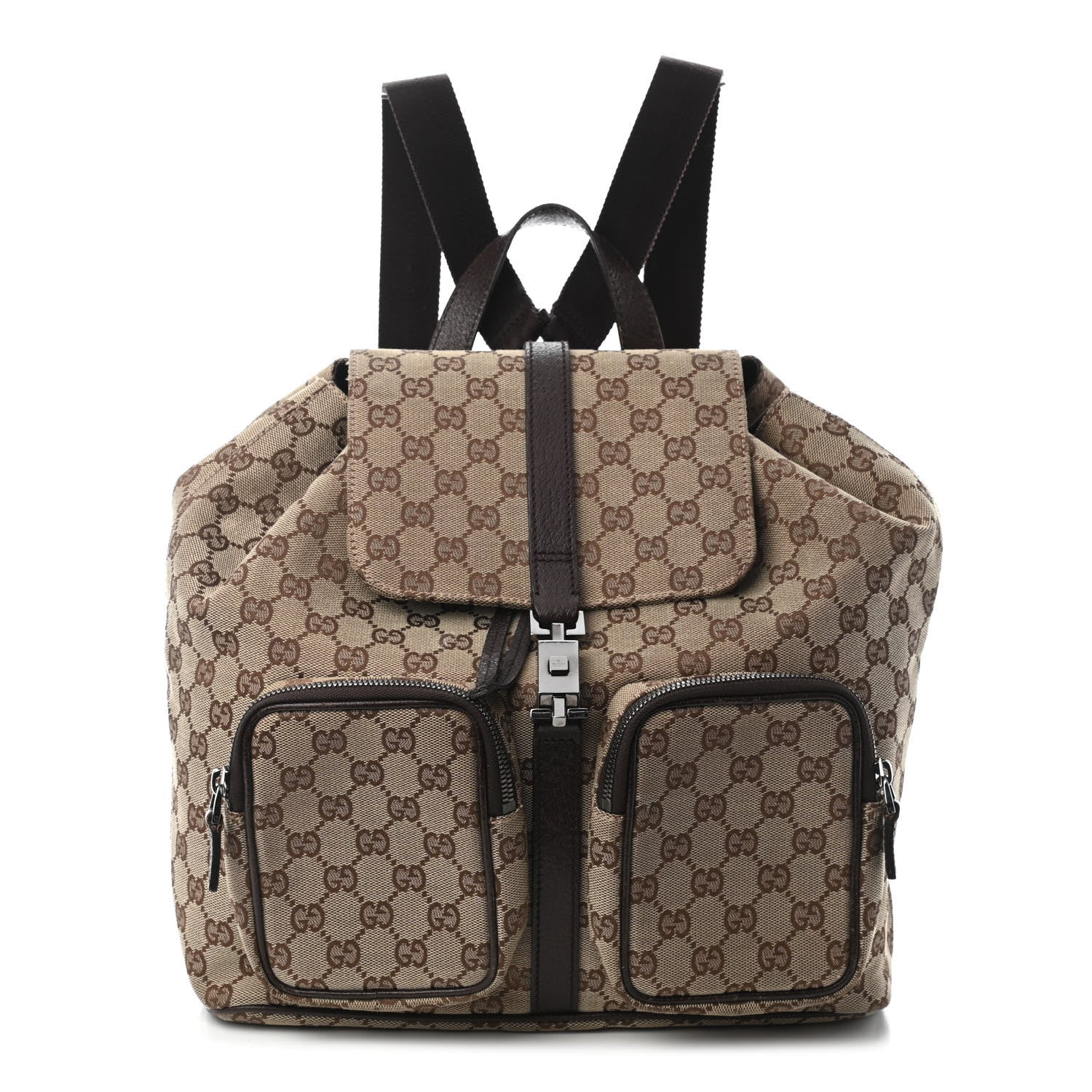 Gucci Monogram Backpack Dark Brown 1 of 9