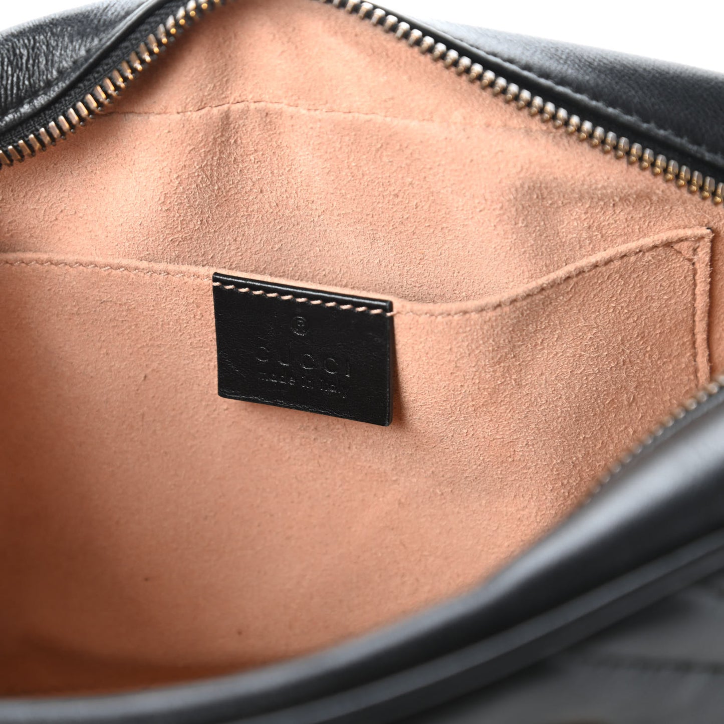 Calfskin Matelasse Small GG Marmont Chain Shoulder Bag Black