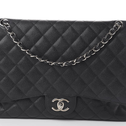 Chanel Caviar Quilted Maxi Double Flap Black 9 of 9