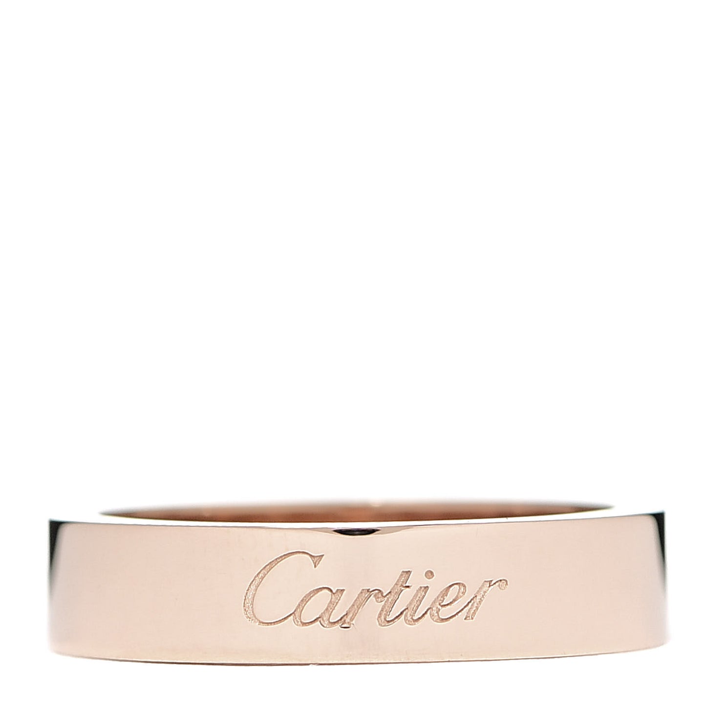 18K Pink Gold 4mm C De Wedding Band Ring 48 4.5