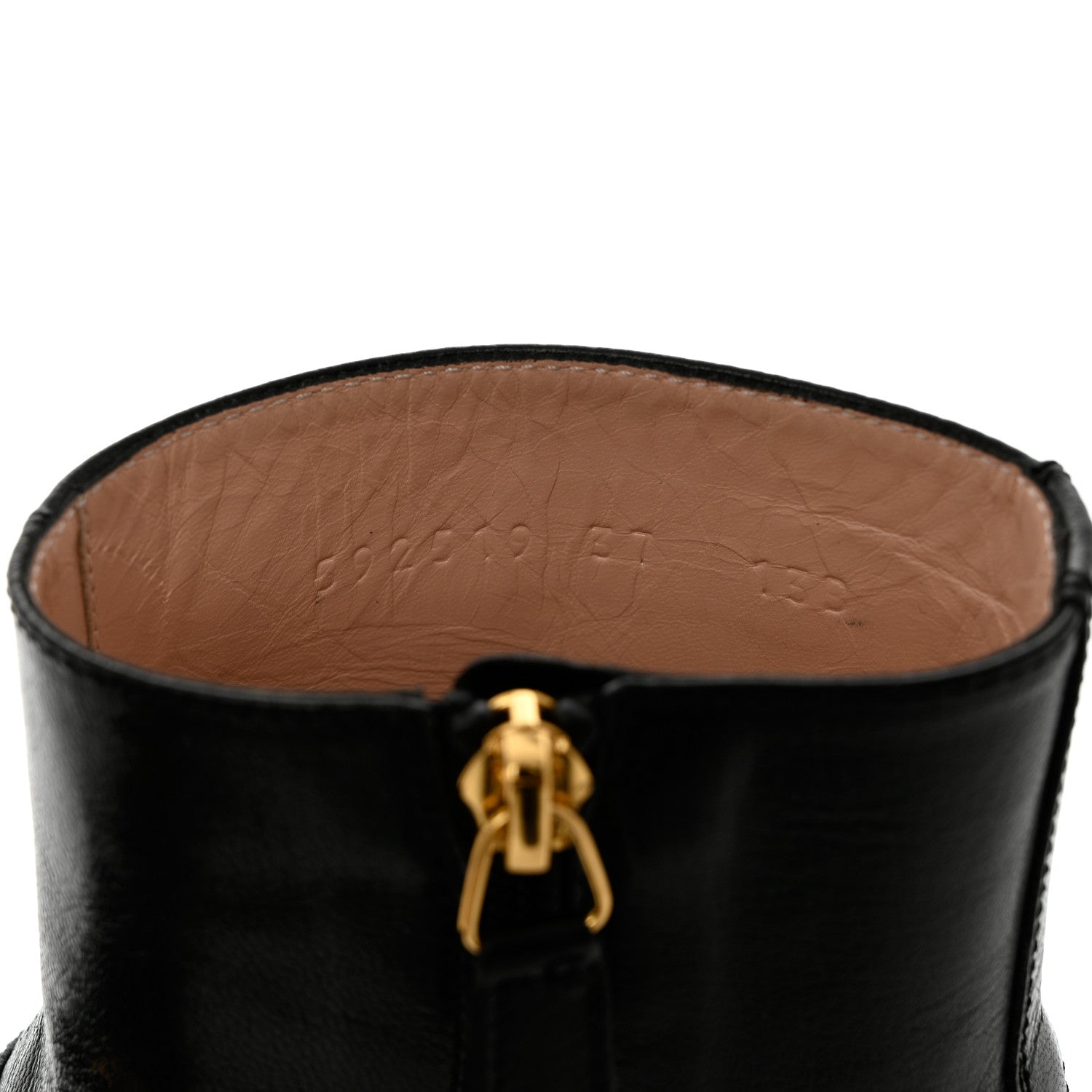 Gucci Goatskin Kitten Chain Horsebit Ankle Boots 37 Black 6 of 15