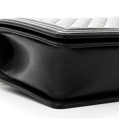 Chanel Caviar Quilted New Medium Boy Flap Black 9 of 12