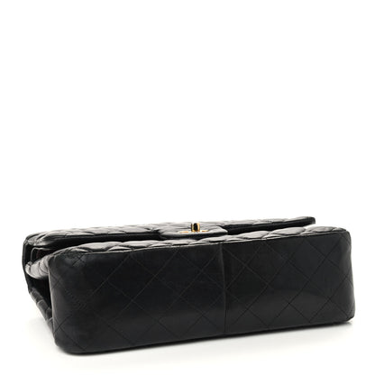 Chanel Lambskin Quilted Jumbo Double Flap Black 4 of 9