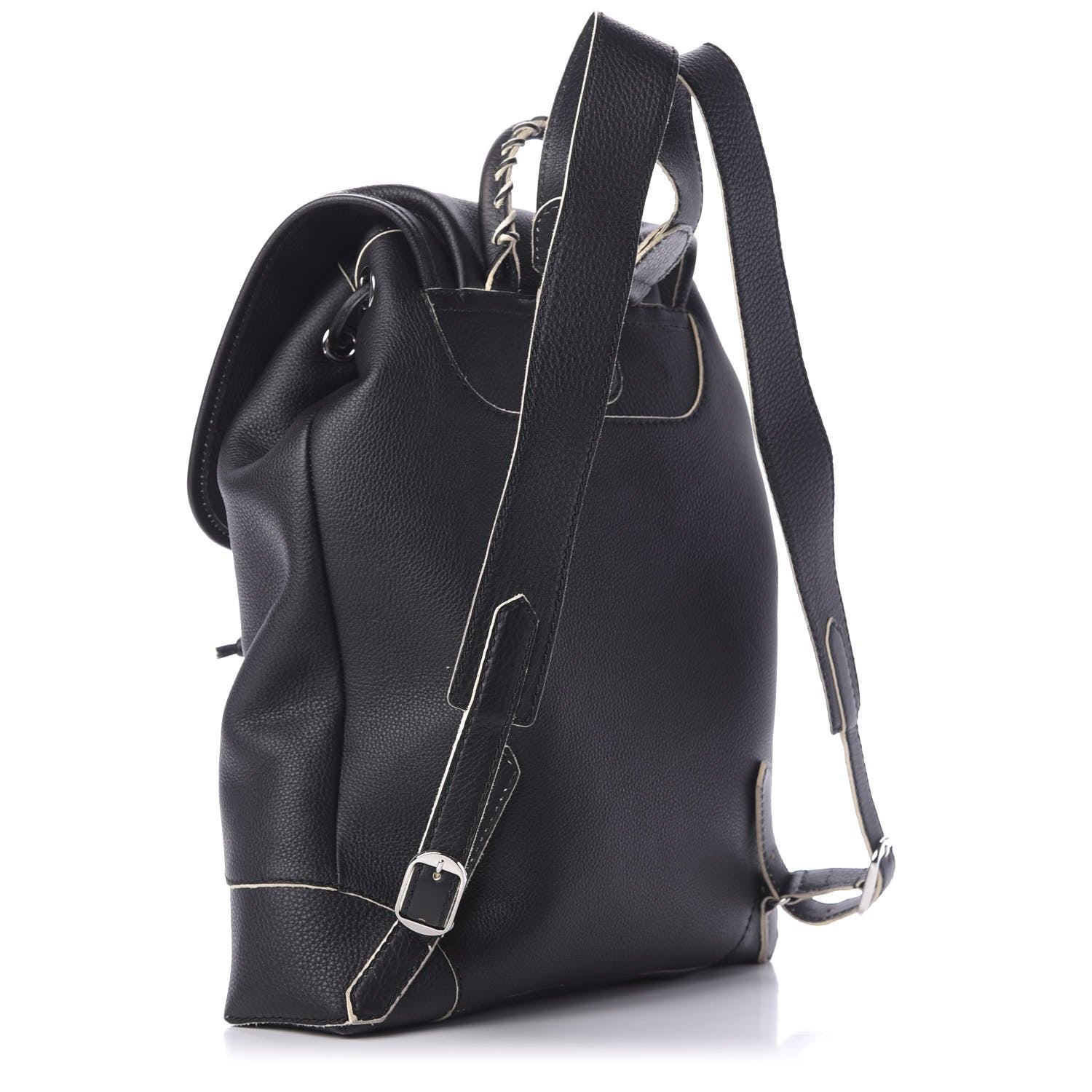 Balenciaga Veau Classic Silver Hardware S Traveler Backpack Black 2 of 13