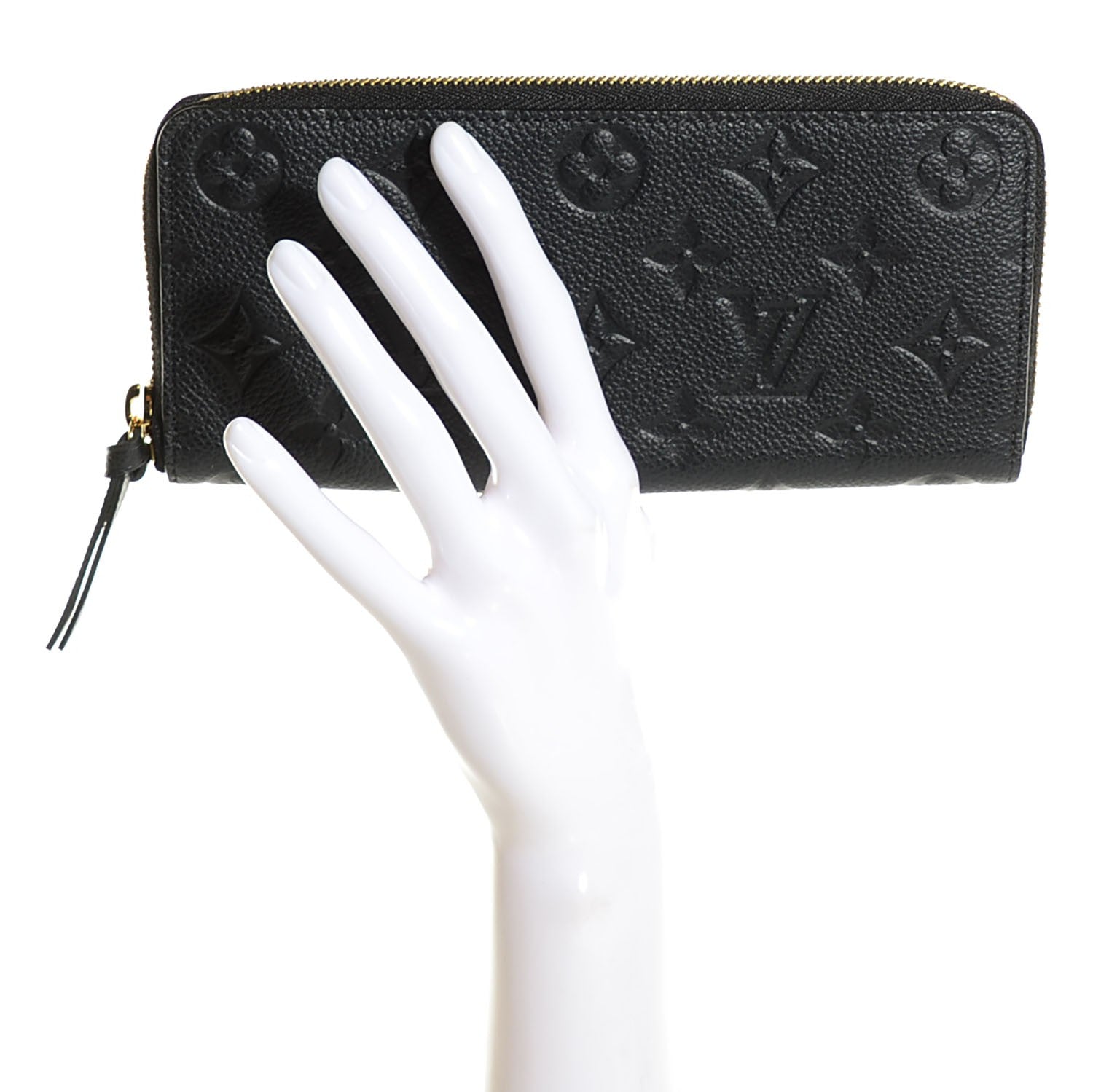 Louis Vuitton Empreinte Clemence Wallet Black 2 of 7